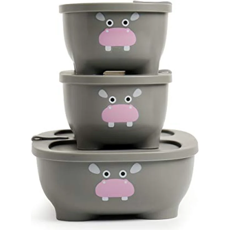 Prince Lionheart 9899 Bentomal Boxes Hippo - Set of 3 Microwave Boxes, grau, 280 g – Bild 2