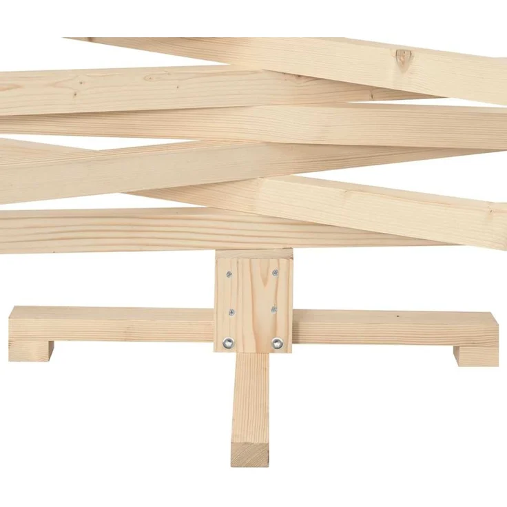 vidaXL Weihnachtsbaum Holz zum Schmücken 180 cm Massivholz Kiefer 4103972 – Bild 11