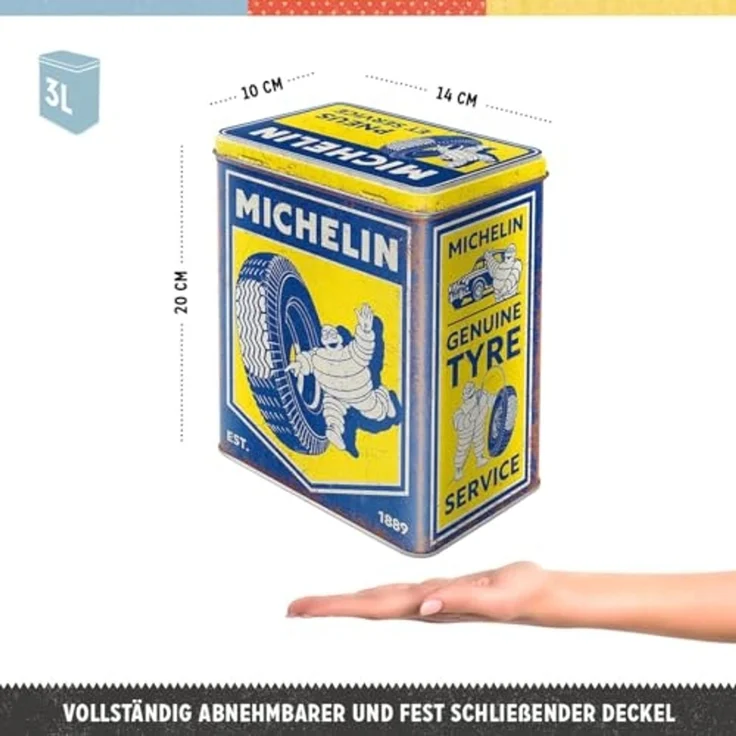 Nostalgic-Art Vorratsdose Vorratsdose L - Michelin - Vintage – Bild 2