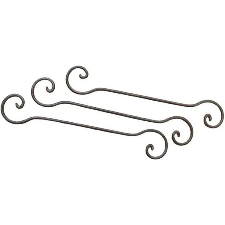 Deko-Impression S-Haken Geschmiedete Verlängerungshaken 6 Stück 40 cm Deckenhaken Eisen, (6-St) – Bild 3