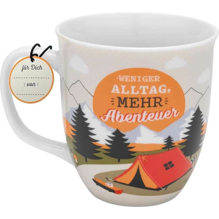 Tasse Kaffeetasse Kaffeebecher Teetasse Sheepworld 40cl Fernweh Berge 48414 – Bild 4