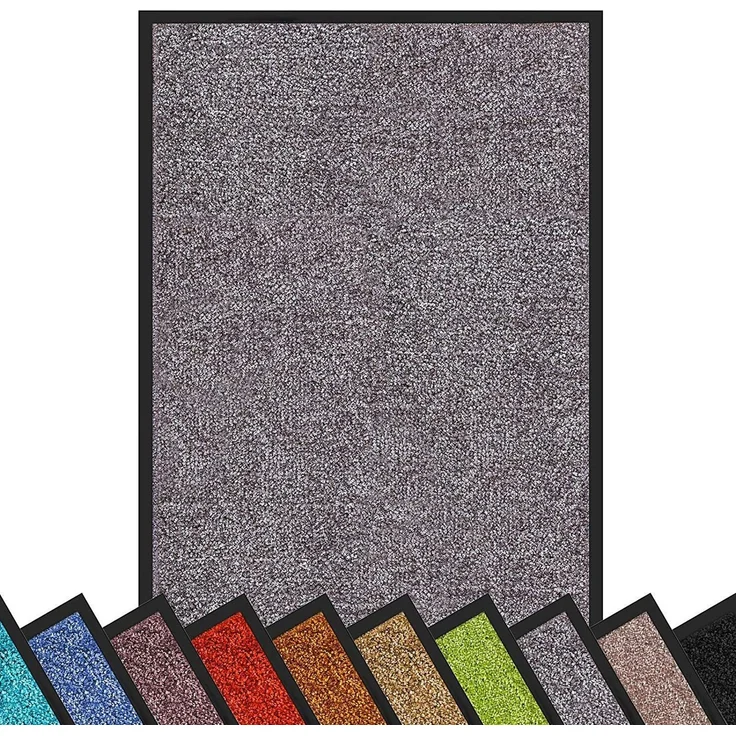 Color Your Life Fußmatte Rhine, waschbare Sauberlaufmatte mit rutschfester Rückseite, rechteckig, Höhe: 6 mm, viele Größen verfügbar