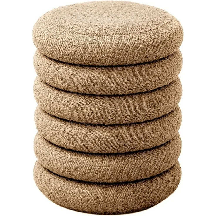 SVITA Stauraumhocker BLOSSOM XS, Pouf, Mit Stauraum, Bouclé-Bezug, Bequeme Polsterung, Modern – Bild 5