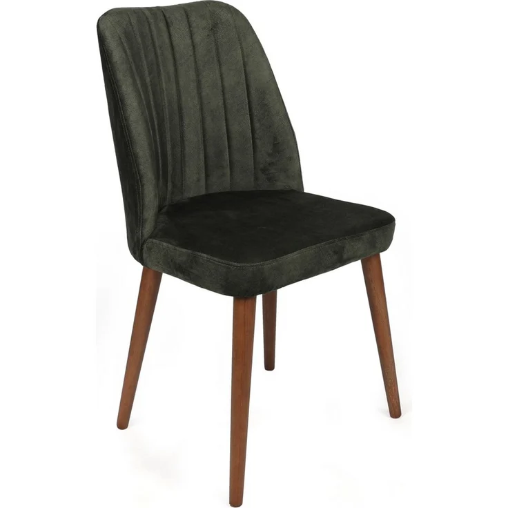 Skye Decor 'Alfa-462 V2' Stuhlset (2-teilig), Khaki / Walnuss, 50 x 90 x 49 cm – Bild 2