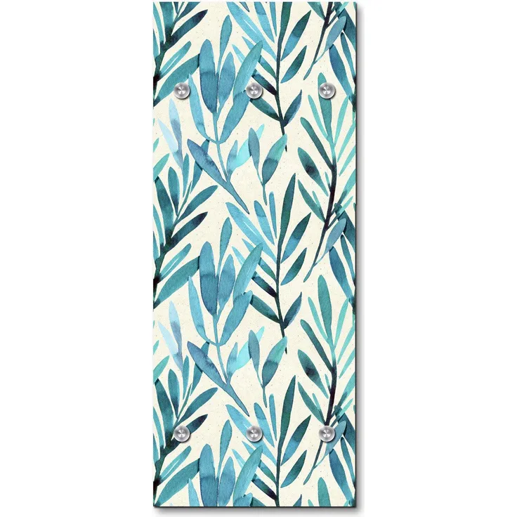 Queence Garderobe - "Lashex" Druck auf hochwertigem Arcylglas inkl. Edelstahlhaken und Aufhängung, Format: 50x120cm