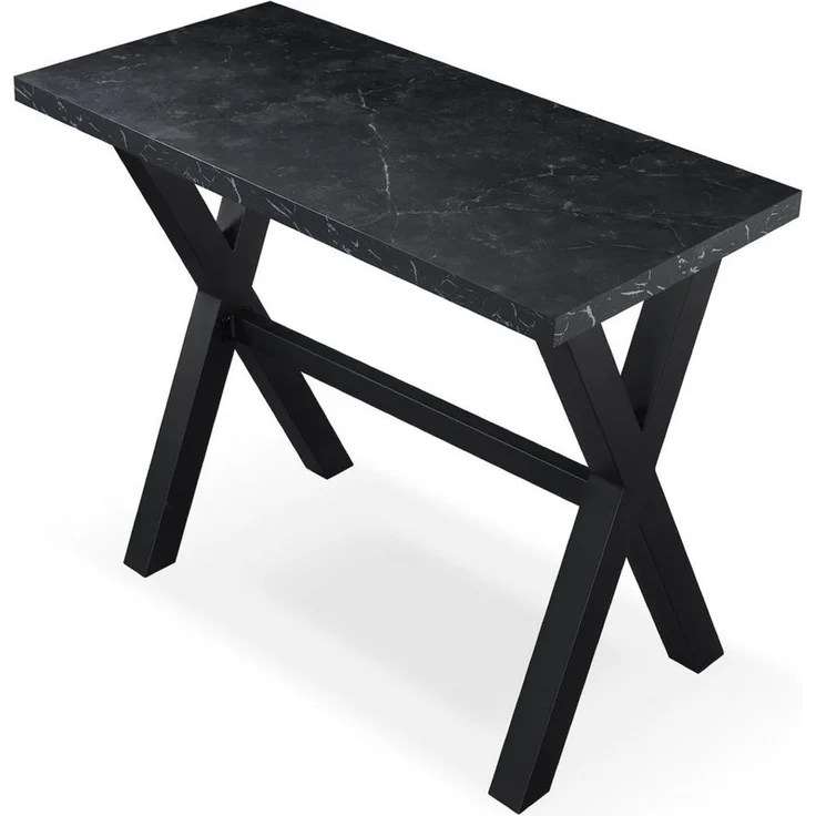 DUBI Möbel Bartisch LOTTE, schweres 4-Fuß oder X-Gestell, Metallgestell, Holztischplatte aus MDF – Bild 2