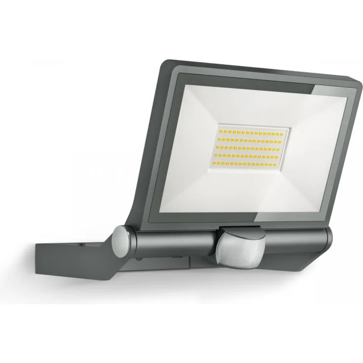 Steinel Sensor-Außenstrahler XLED ONE XL S anthrazit, 42,6 W LED-Fluter mit 180°-Bewegungsmelder, 4200 lm, 3000 K warmweiß