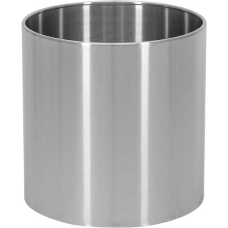 EUROPALMS STEELECHT-35 Nova, Edelstahlübertopf, Ø35cm