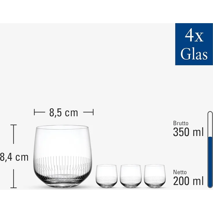 Villeroy & Boch Afina Wasserglas 200 ml 4er Set – Bild 2