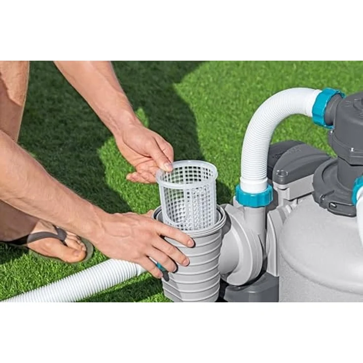 Bestway Sandfilteranlage 8327 l/h Pool Filter mit Timer 6-Wege Ventil – Bild 6