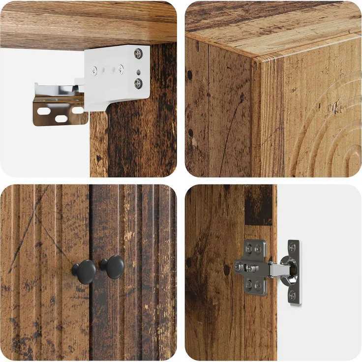 vidaXL Schrankset 2 pcs 66 x 34,5 x 95 cm Holzwerkstoff 3416437 – Bild 7
