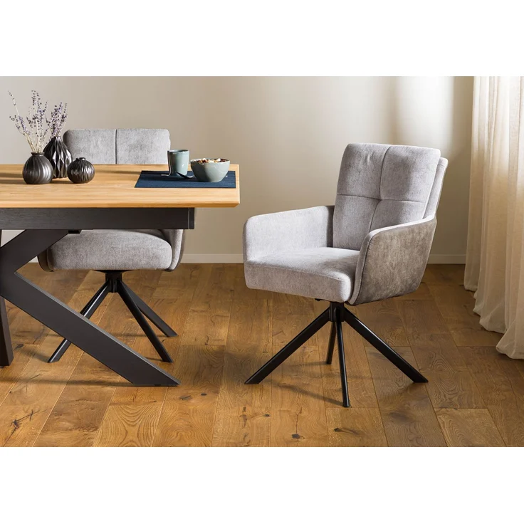 Drehstuhl 57x67x87 grau / hellgrau FABIAN #111 – Bild 9