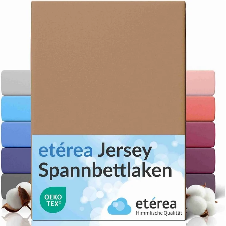etérea Himmlische Qualität Spannbettlaken etérea Comfort Jersey Spannbettlaken, Jersey, Gummizug: rundum, (1 Stück) – Bild 1