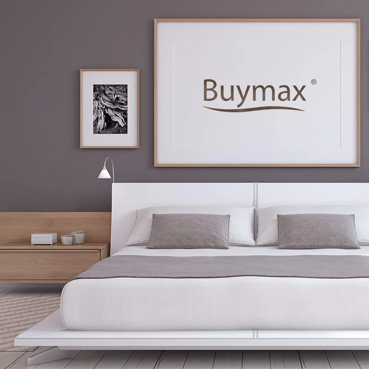 Buymax Bettwäsche, Renforcé, 2 teilig, 135x200 cm, 100% Baumwolle, mit Reißverschluss, Beige Grau – Bild 6