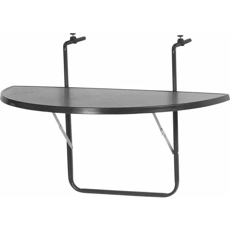 ALCO Balkonhängetisch Balkontisch 100x50 cm, anthrazit Kunststoff Gartenmöbel