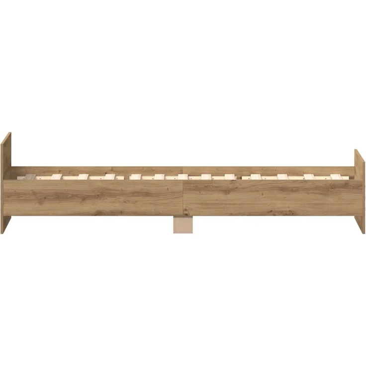vidaXL Bettgestell ohne Matratze Artisan-Eiche 90x200cm Holzwerkstoff 857475 – Bild 7
