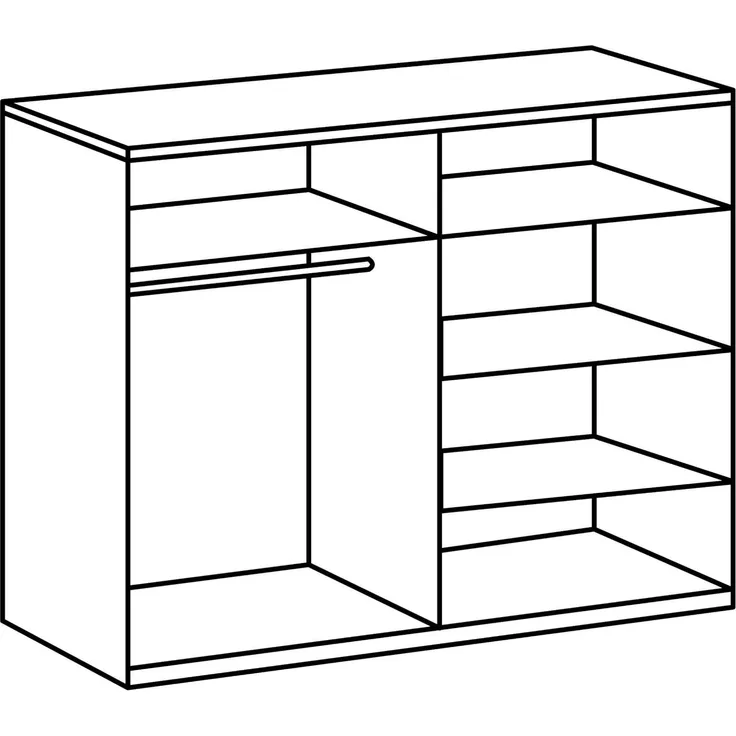 Wimex Schlafzimmer Set Nora, bestehend aus Bett, Nachschrank-Set und Kleiderschrank, Liegefläche 160x200 cm, Weiß/ Absetzung Anthrazit