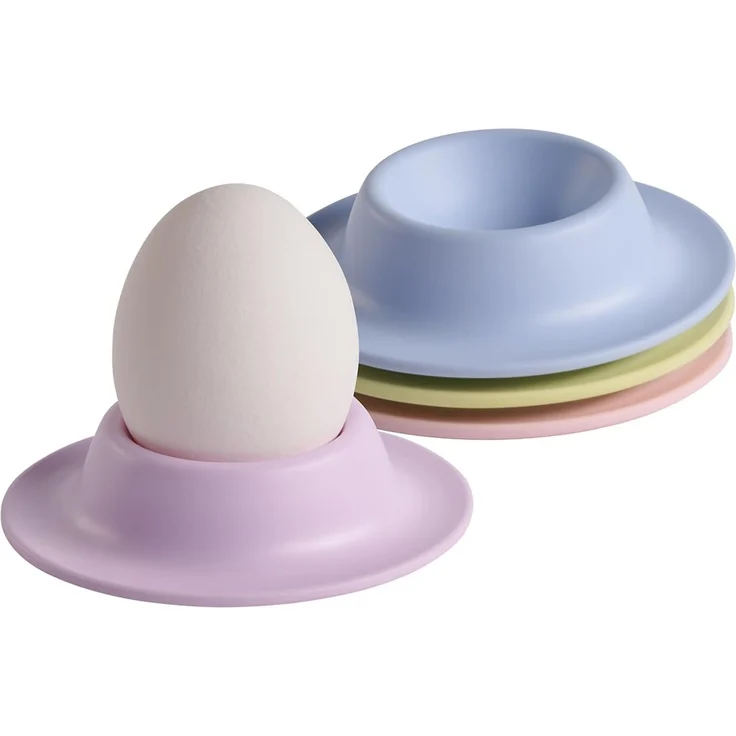 APS 85298 - EGGY - Eierbecher 4er Set, 8,50x8,50, Höhe 4,50 cm, Melamin, bunt matt – Bild 1