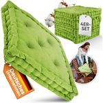 Gräfenstayn Sitzkissen Stuhlkissen, 40x40x8cm, Bodenkissen, Steppkissen, dicke Polsterung