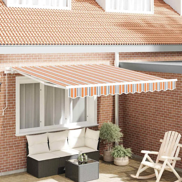 Markise, Sonnenmarkise Mehrfarbig 300 x 250 x 165 cm Polyester