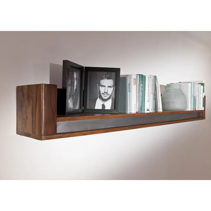 Wandboard Sheesham 150x22x20 noble unique lackiert SYDNEY #109 – Bild 2