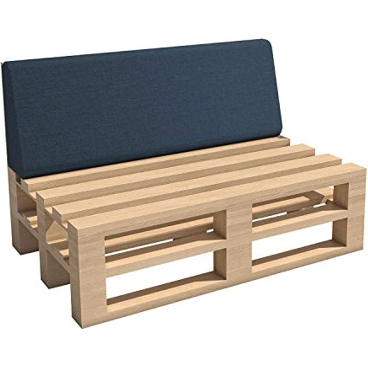 chilly pilley Palettenkissen Gartenkissen Palettenauflage Palettenpolster Indoor Outdoor Waschbar Abnehmbar Sitzkissen Rückenkissen (8er Set, Blau) – Bild 6
