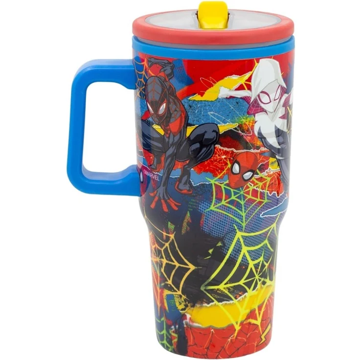 Paw Patrol Thermobecher 640 ml Edelstahl doppelwandiger Trinkbecher mit Trinkhalm – Bild 1