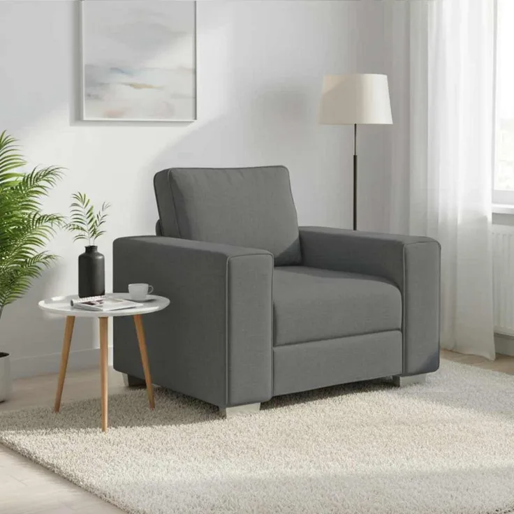 vidaXL Sofa-Sessel Dunkelgrau 100 cm Stoff 4105208