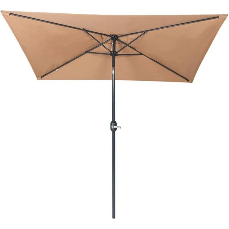 paramondo Sonnenschirm parajuna kleiner Sonnenschirm, 2,3 x 1,3 m, rechteckig, creme, LxB: 230x130 cm, Klein, eckig, knickbar: ideal für Balkone, Stahl/Polyester – Bild 2
