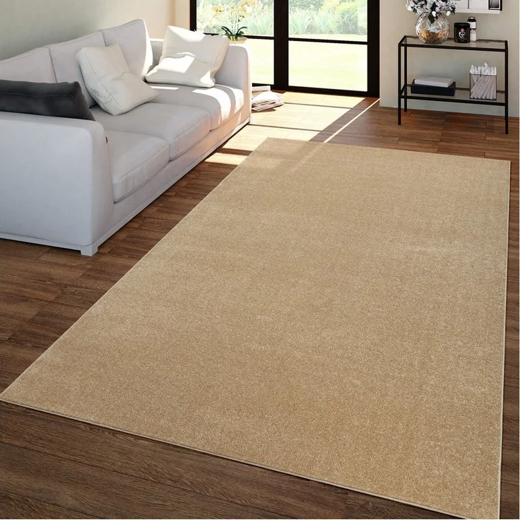 TT Home Teppich, Rechteckig, Höhe: 12 mm, Wohnzimmer Teppich Kurflor Unifarbendes Design Modern Und Zeitlos – Bild 5
