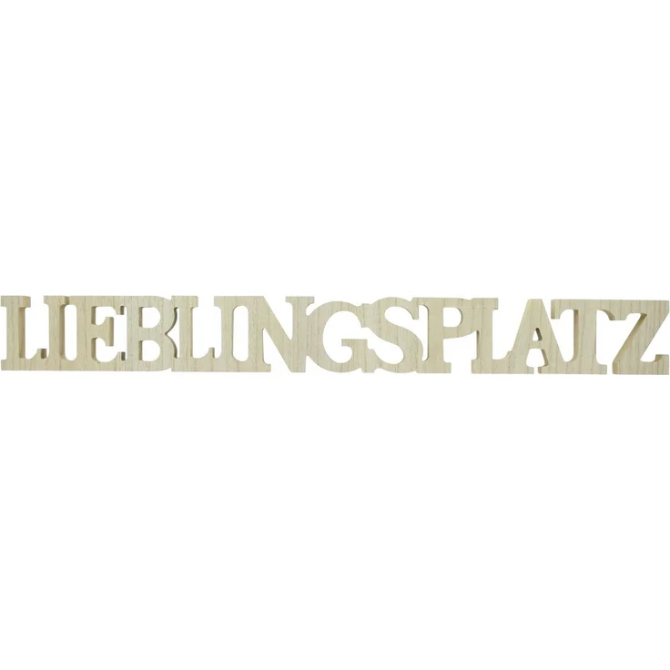 Schriftzug "Lieblingsplatz" Tischdeko Dekoration Figur Deko Schrift Buchstaben – Bild 1