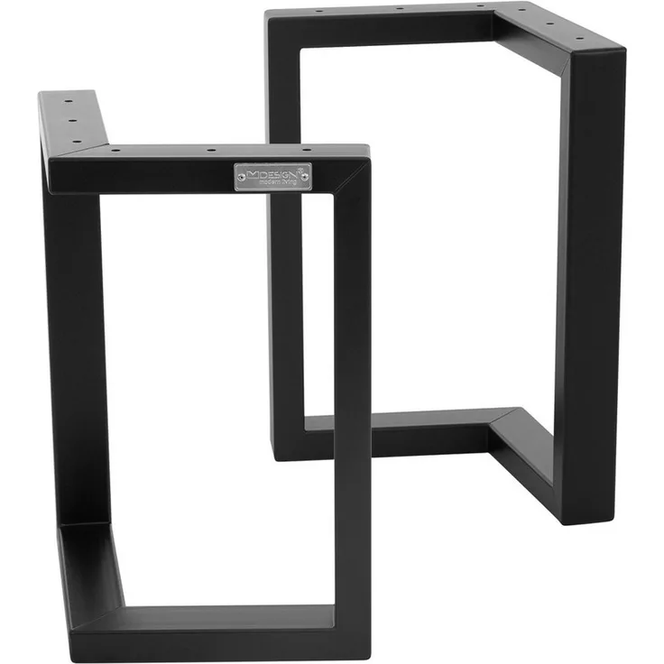 ML-DESIGN Tischbein 2er Set Tischgestell Bankkufen Tischkufen Möbelfüße aus Stahl, Kufengestell Bankkufen für Couchtisch/Sitzbank DIY-Projekte