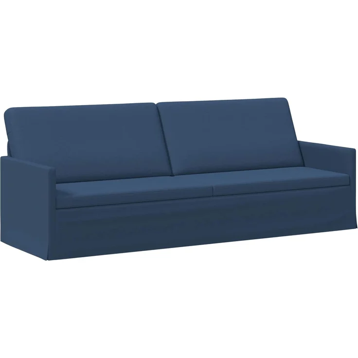 vidaXL 3-Sitzer Sofa Blau 220 x 81 x 82 cm Stoff 42041147 – Bild 2