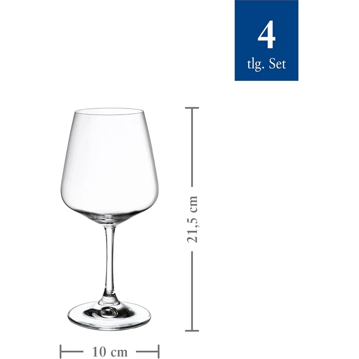 Villeroy & Boch Ovid Rotweinglas 590 ml 4er Set – Bild 5