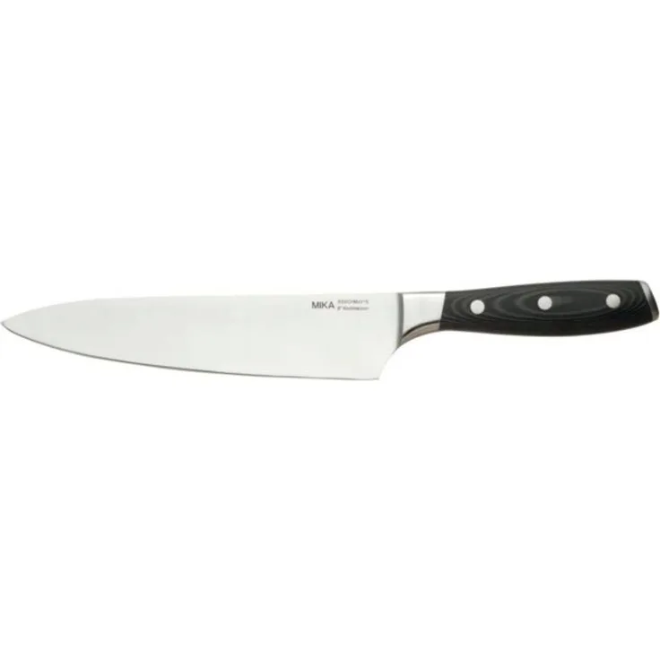Mika Kochmesser, Klingenlänge: 200 mm, schwarz