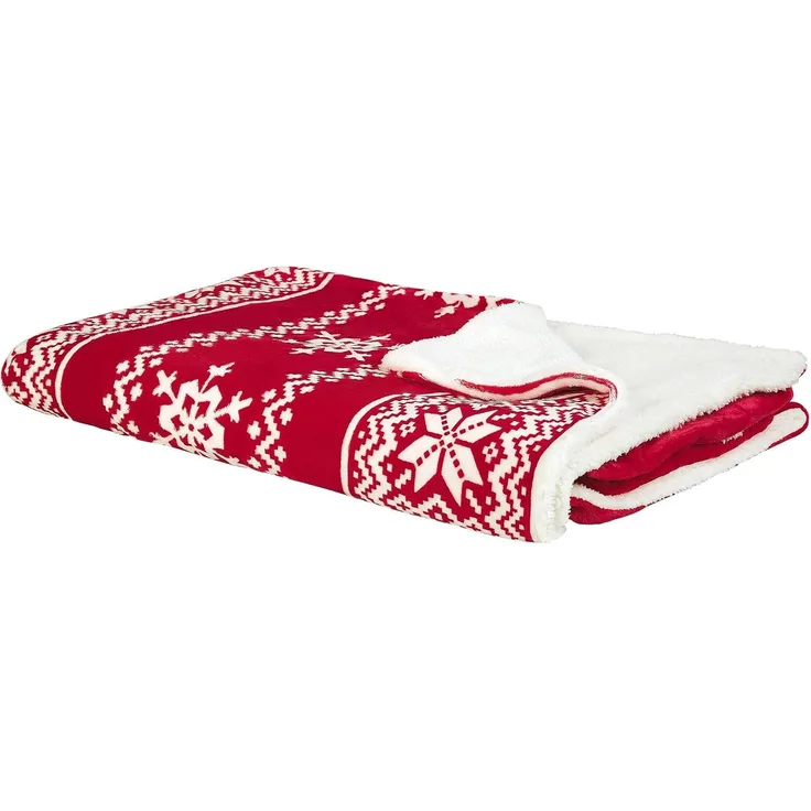 Kuscheldecke VANTAA 150 x 200 cm Rot