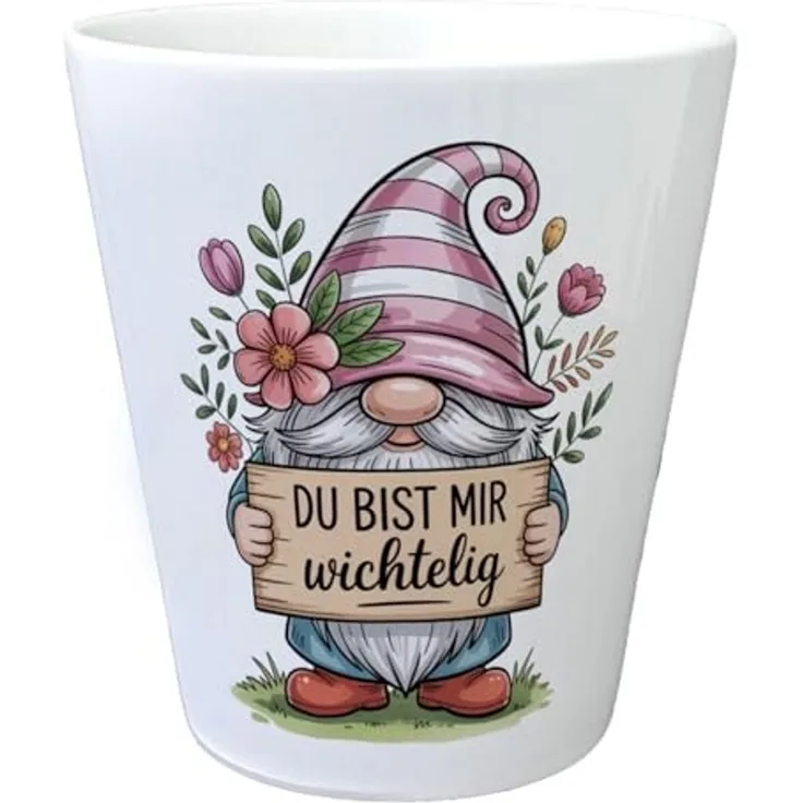speecheese Blumentopf Du bist mir wichtelig Blumentopf für Pflanzenfreunde und Wichtelfans