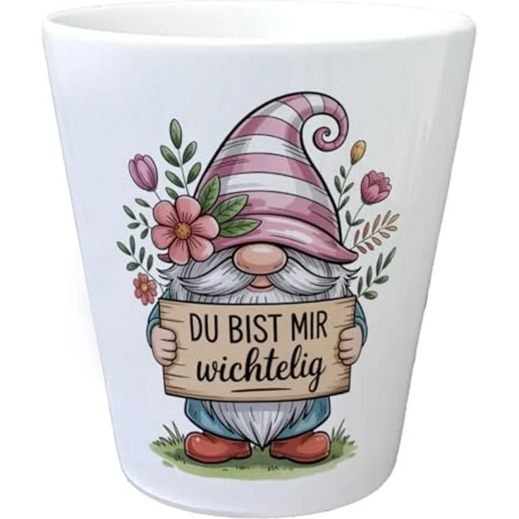 speecheese Blumentopf Du bist mir wichtelig Blumentopf für Pflanzenfreunde und Wichtelfans – Bild 1