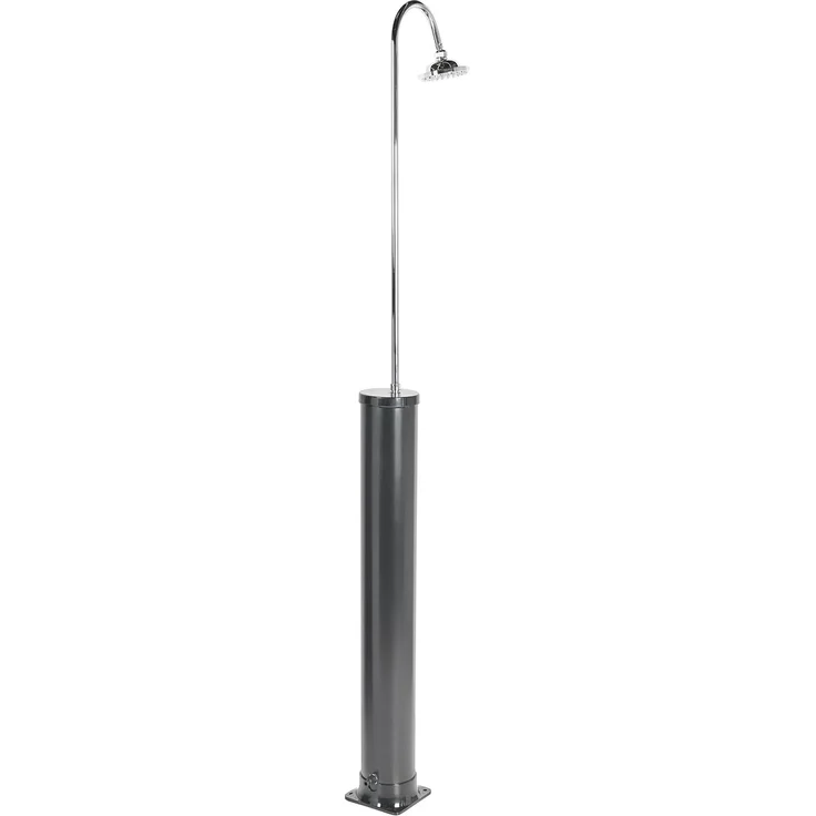 Freistehende solarbetriebene Gartendusche JUANILLO Schwarz – Bild 5