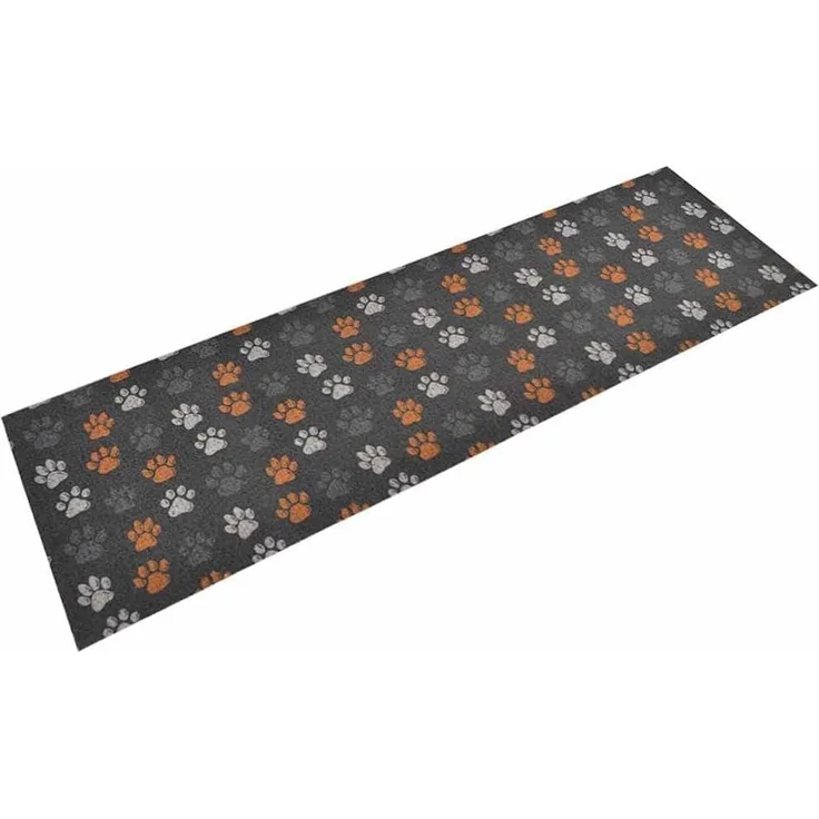 vidaXL Küchenteppich Waschbar Pfoten 60x180 cm Samt 136574