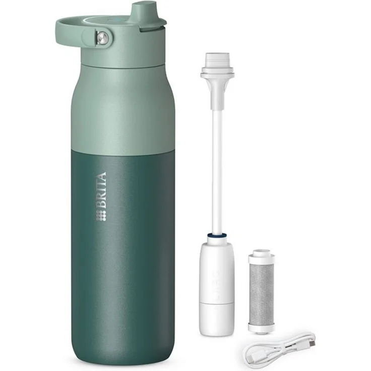 BRITA Trinkflasche BRITA LARQ iQ Digitale Filter Trinkflasche (1000 ml), inkl. Hydration Tracking (App), Aktivkohle Wasserfilter & UV-C – Bild 4