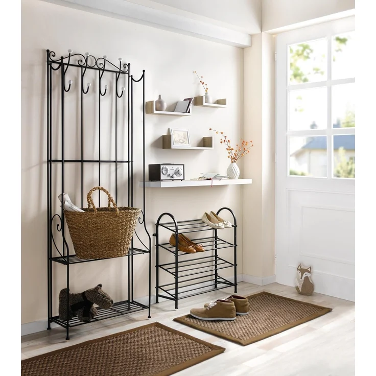 3er Set Wandregal Weiße Borte Regal Dekoregal Ablageregal Blumenregal Wanddeko – Bild 6