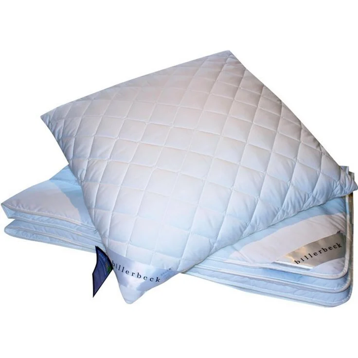 billerbeck Microfaserkissen Pamina, Kissen für Hausstauballergiker, Füllung: FLOCKIS-Faserbällchen, Bezug: Microfaser-Gewebe, Bauchschläfer, Rückenschläfer, Seitenschläfer, Kuscheliges Microfaserkissen - 80x80 cm – Bild 4