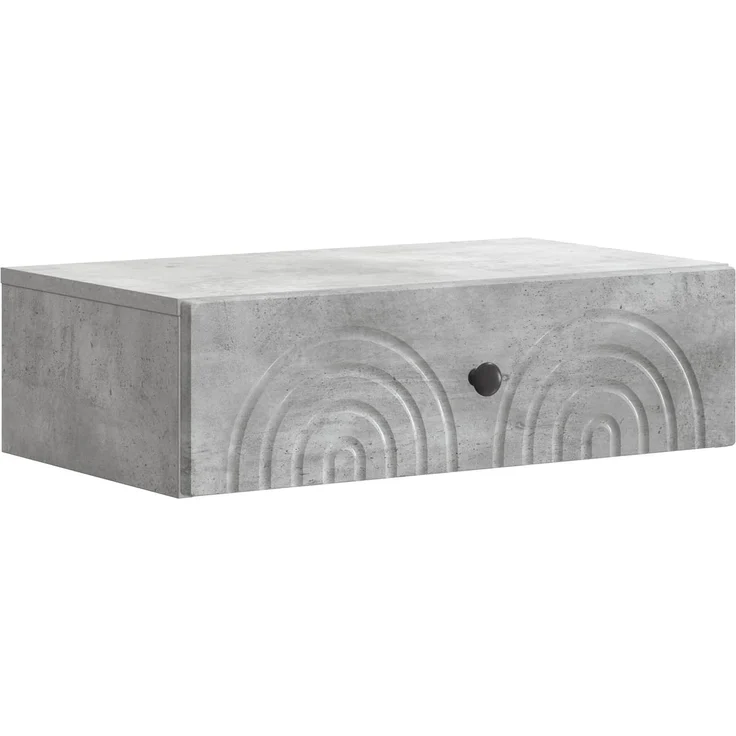 vidaXL Wandmontierter Beistelltisch Betongrau 59 x 34,5 x 17 cm 898148 – Bild 2
