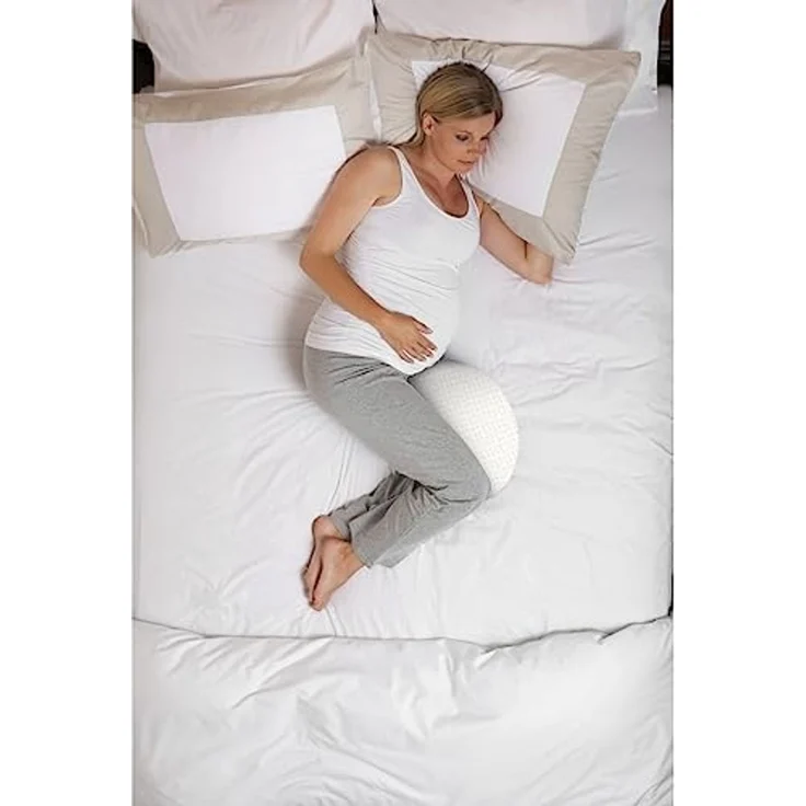 Chicco Boppy Wedge Schwangerschaftskissen, kompakt, maschinenwaschbar, Unterstützung für Bauch, Beine, Hüften und Rücken, für alle Phasen der Schwangerschaft, helle Farbe (Spiral) – Bild 7