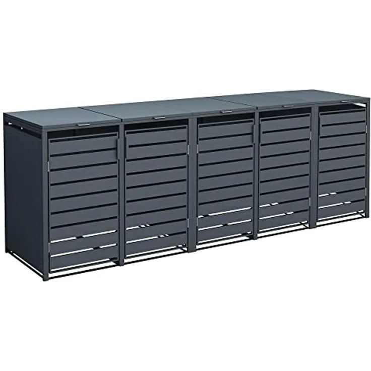 Westmann Metall Mülltonnenbox 5er Kubus | 5x 240 L – Bild 1