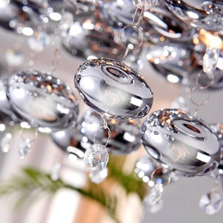 Lindby Deckenleuchten Esfera, Metall, Chrom IP20, 4 x 33 W – Bild 5