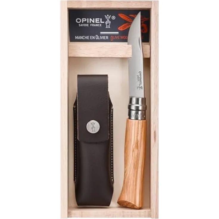 Opinel Tradition Luxury N°08 - Klappmesser - 8.5 cm - gelber bis orangefarbener Griff