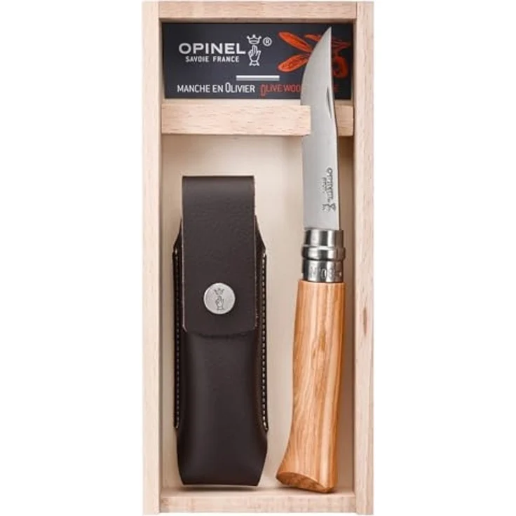 Opinel Tradition Luxury N°08 - Klappmesser - 8.5 cm - gelber bis orangefarbener Griff – Bild 1