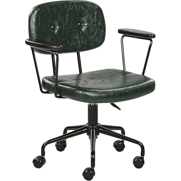 Bürostuhl Kunstleder Dunkelgrün ALGERITA